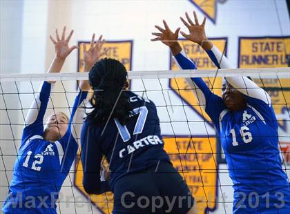 Thumbnail 3 in Xavier College Prep vs. St. Lucy's (Durango Fall Classic) photogallery.