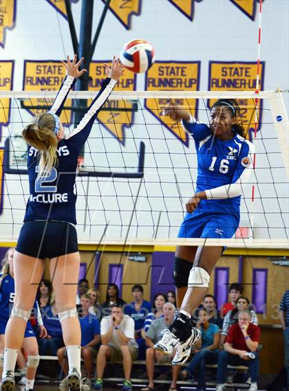 Thumbnail 2 in Xavier College Prep vs. St. Lucy's (Durango Fall Classic) photogallery.