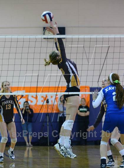 Thumbnail 3 in Xavier College Prep vs. St. Lucy's (Durango Fall Classic) photogallery.