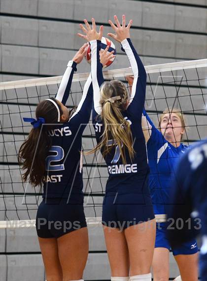 Thumbnail 2 in Xavier College Prep vs. St. Lucy's (Durango Fall Classic) photogallery.