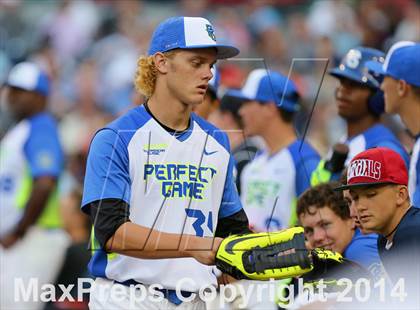 Thumbnail 2 in Perfect Game All-American Classic (East vs. West) photogallery.