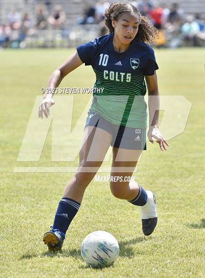 Thumbnail 2 in Crossroads Christian vs. Oakwood (NCISAA 1A Final) photogallery.