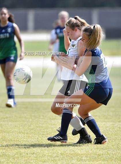 Thumbnail 3 in Crossroads Christian vs. Oakwood (NCISAA 1A Final) photogallery.