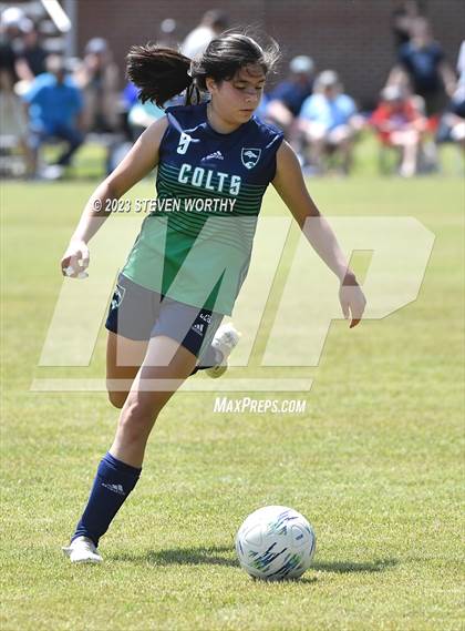 Thumbnail 3 in Crossroads Christian vs. Oakwood (NCISAA 1A Final) photogallery.