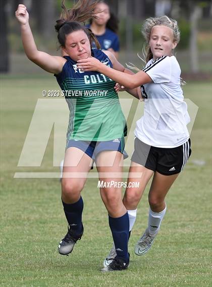 Thumbnail 2 in Crossroads Christian vs. Oakwood (NCISAA 1A Final) photogallery.