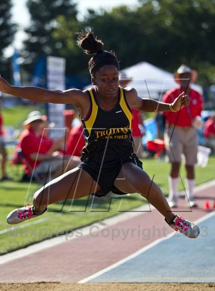 Thumbnail 2 in CIF State Track & Field Championships (Girls Triple Jump) photogallery.