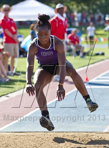 Thumbnail 1 in CIF State Track & Field Championships (Girls Triple Jump) photogallery.