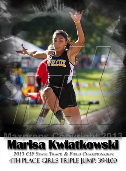 Thumbnail 1 in CIF State Track & Field Championships (Girls Triple Jump) photogallery.