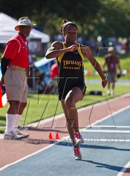 Thumbnail 2 in CIF State Track & Field Championships (Girls Triple Jump) photogallery.