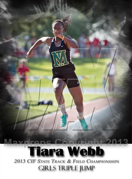 Thumbnail 1 in CIF State Track & Field Championships (Girls Triple Jump) photogallery.