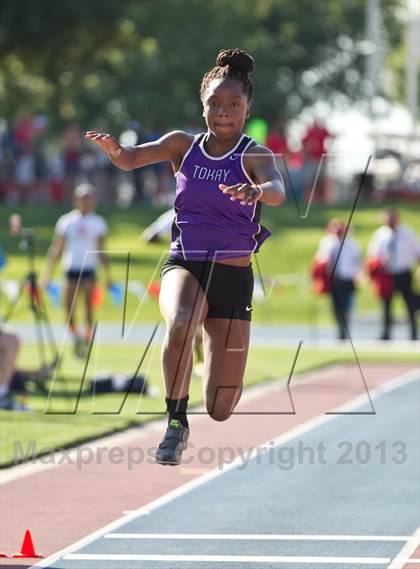 Thumbnail 1 in CIF State Track & Field Championships (Girls Triple Jump) photogallery.