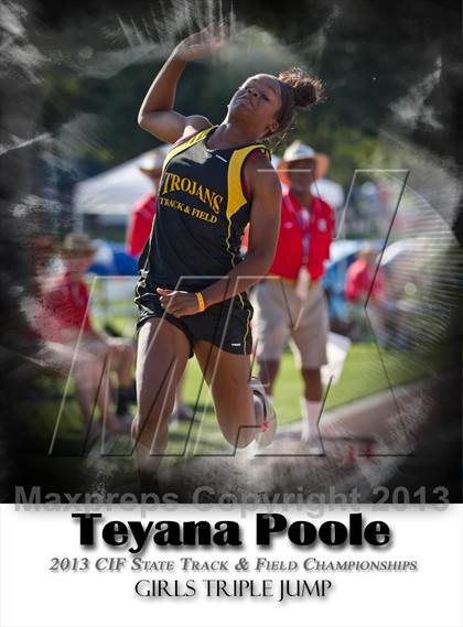 Thumbnail 1 in CIF State Track & Field Championships (Girls Triple Jump) photogallery.