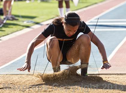 Thumbnail 1 in CIF State Track & Field Championships (Girls Triple Jump) photogallery.
