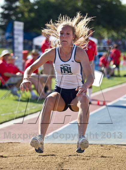 Thumbnail 1 in CIF State Track & Field Championships (Girls Triple Jump) photogallery.