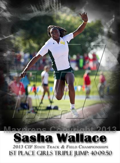 Thumbnail 1 in CIF State Track & Field Championships (Girls Triple Jump) photogallery.