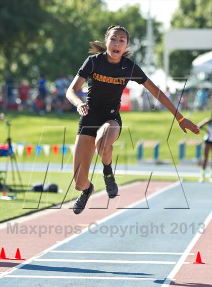 Thumbnail 3 in CIF State Track & Field Championships (Girls Triple Jump) photogallery.