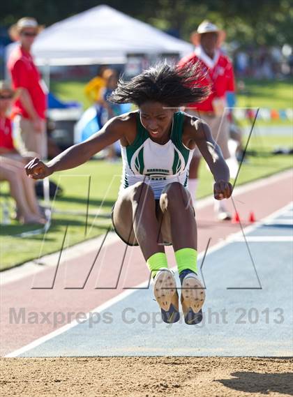 Thumbnail 1 in CIF State Track & Field Championships (Girls Triple Jump) photogallery.