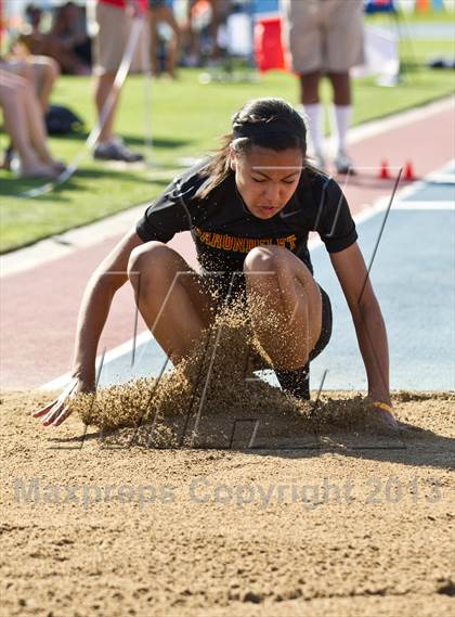 Thumbnail 3 in CIF State Track & Field Championships (Girls Triple Jump) photogallery.