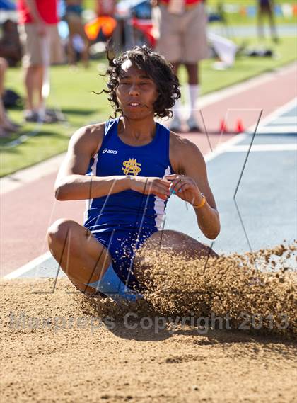 Thumbnail 2 in CIF State Track & Field Championships (Girls Triple Jump) photogallery.