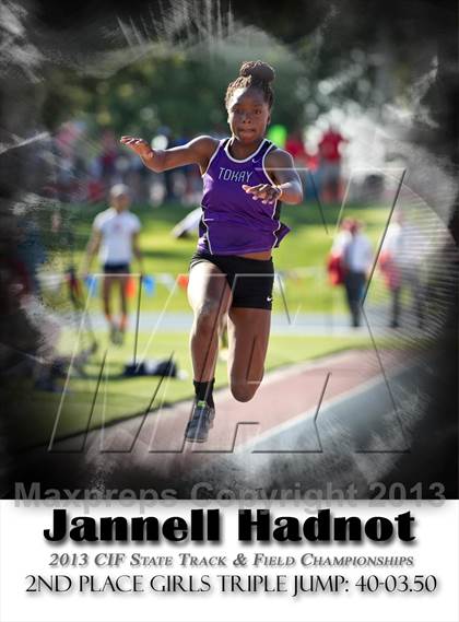 Thumbnail 2 in CIF State Track & Field Championships (Girls Triple Jump) photogallery.