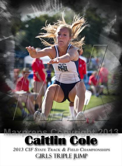 Thumbnail 3 in CIF State Track & Field Championships (Girls Triple Jump) photogallery.