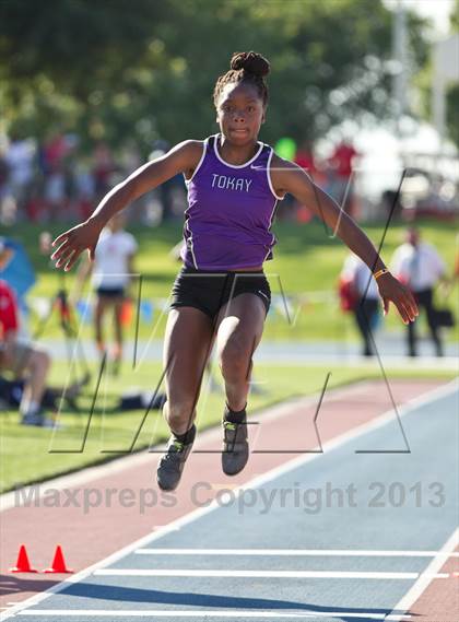 Thumbnail 2 in CIF State Track & Field Championships (Girls Triple Jump) photogallery.