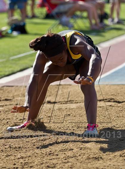 Thumbnail 1 in CIF State Track & Field Championships (Girls Triple Jump) photogallery.