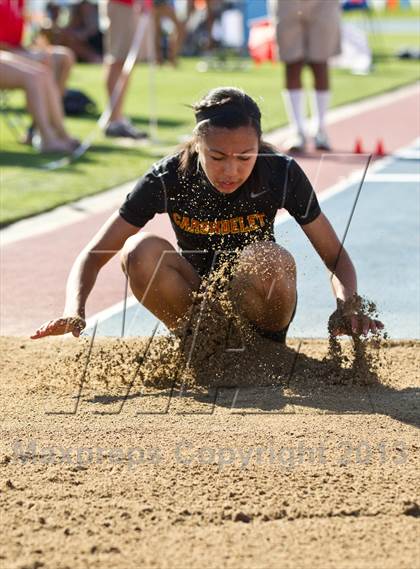 Thumbnail 1 in CIF State Track & Field Championships (Girls Triple Jump) photogallery.