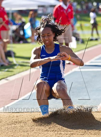 Thumbnail 2 in CIF State Track & Field Championships (Girls Triple Jump) photogallery.