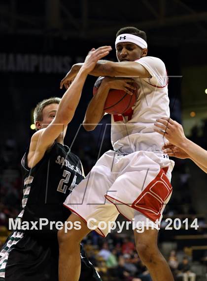 Thumbnail 1 in Denver East vs. Fossil Ridge (CHSAA 5A Final) photogallery.
