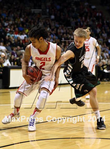 Thumbnail 3 in Denver East vs. Fossil Ridge (CHSAA 5A Final) photogallery.