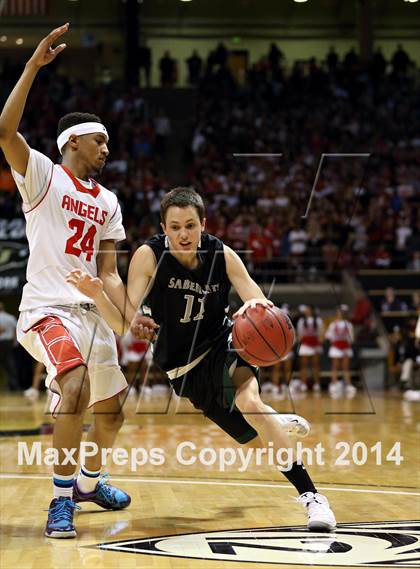 Thumbnail 2 in Denver East vs. Fossil Ridge (CHSAA 5A Final) photogallery.