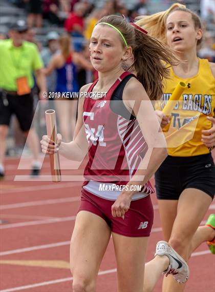 Thumbnail 3 in CHSAA Track and Field 4A Championships (Girls 800 Meter Relay) photogallery.