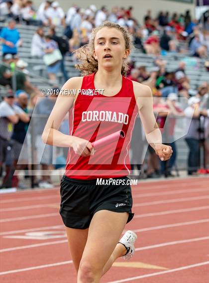 Thumbnail 3 in CHSAA Track and Field 4A Championships (Girls 800 Meter Relay) photogallery.