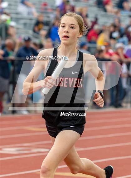 Thumbnail 1 in CHSAA Track and Field 4A Championships (Girls 800 Meter Relay) photogallery.