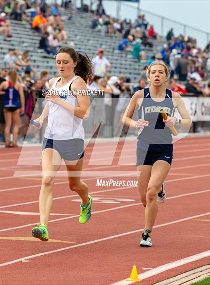 Thumbnail 3 in CHSAA Track and Field 4A Championships (Girls 800 Meter Relay) photogallery.
