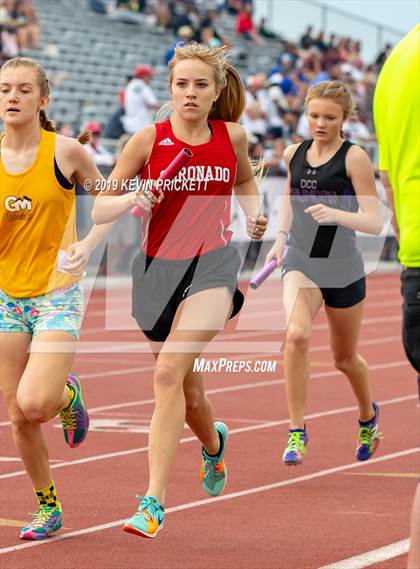 Thumbnail 1 in CHSAA Track and Field 4A Championships (Girls 800 Meter Relay) photogallery.