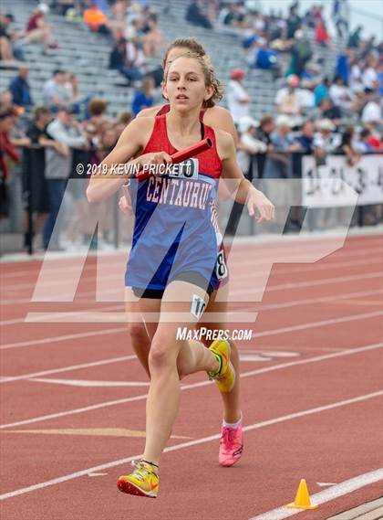 Thumbnail 3 in CHSAA Track and Field 4A Championships (Girls 800 Meter Relay) photogallery.