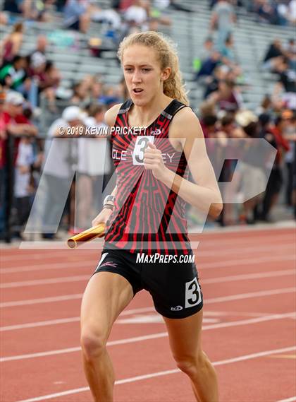 Thumbnail 3 in CHSAA Track and Field 4A Championships (Girls 800 Meter Relay) photogallery.