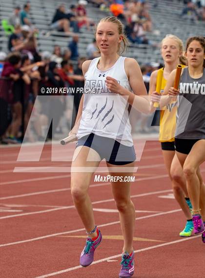 Thumbnail 3 in CHSAA Track and Field 4A Championships (Girls 800 Meter Relay) photogallery.