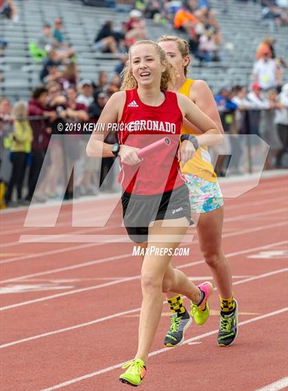 Thumbnail 2 in CHSAA Track and Field 4A Championships (Girls 800 Meter Relay) photogallery.