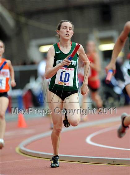 Thumbnail 3 in 117th Penn Relays (Girls 4x400m Suburban A) photogallery.