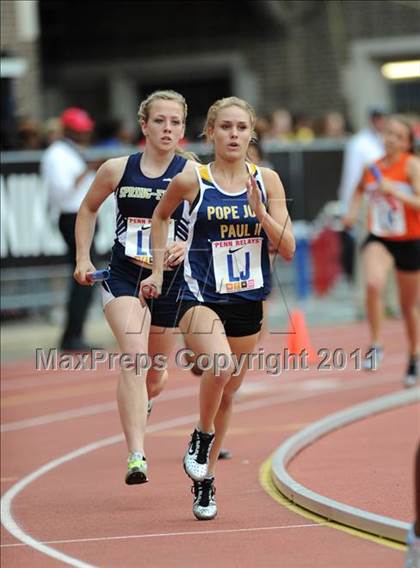 Thumbnail 3 in 117th Penn Relays (Girls 4x400m Suburban A) photogallery.