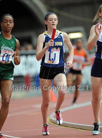Thumbnail 3 in 117th Penn Relays (Girls 4x400m Suburban A) photogallery.