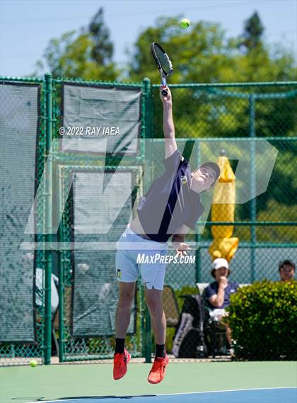 Thumbnail 2 in Oak Ridge vs Cupertino (CIF/USTA Nor Cal Round 1) photogallery.
