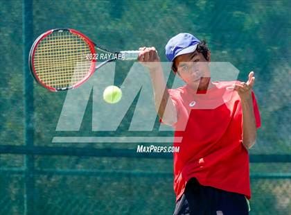 Thumbnail 3 in Oak Ridge vs Cupertino (CIF/USTA Nor Cal Round 1) photogallery.