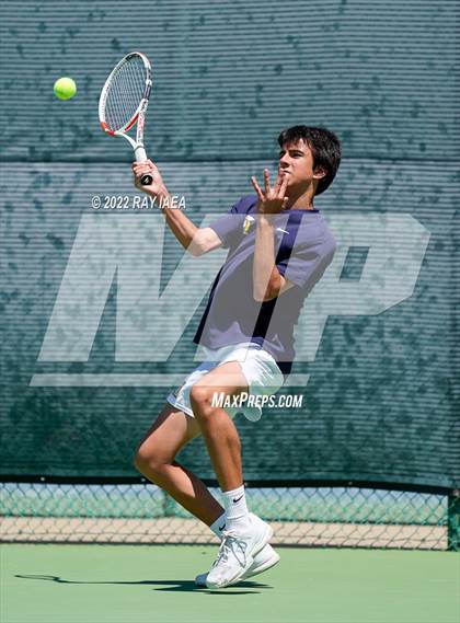 Thumbnail 3 in Oak Ridge vs Cupertino (CIF/USTA Nor Cal Round 1) photogallery.
