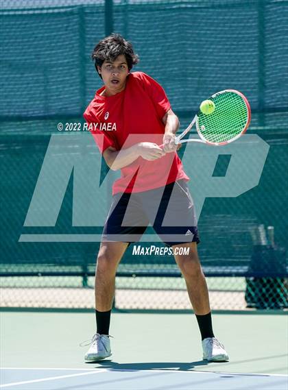 Thumbnail 2 in Oak Ridge vs Cupertino (CIF/USTA Nor Cal Round 1) photogallery.