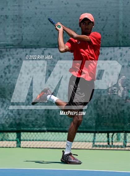 Thumbnail 3 in Oak Ridge vs Cupertino (CIF/USTA Nor Cal Round 1) photogallery.