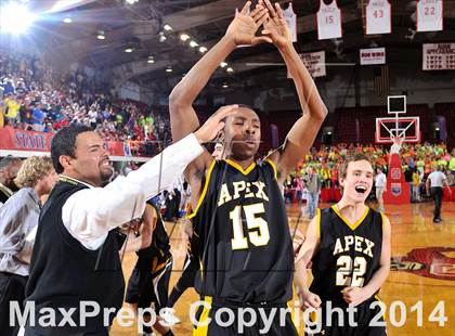 Thumbnail 2 in Apex vs. Lake Norman (NCHSAA 4A Final) photogallery.